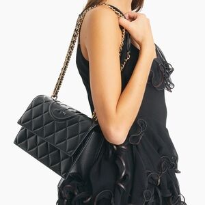 Tory Burch Black Quilted Shoulder Bag